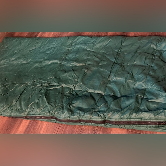 Vintage Snow Lion Mountaineering Mummy Sleeping Bag 33x95 Green Outdoor Camping - Picture 4 of 6